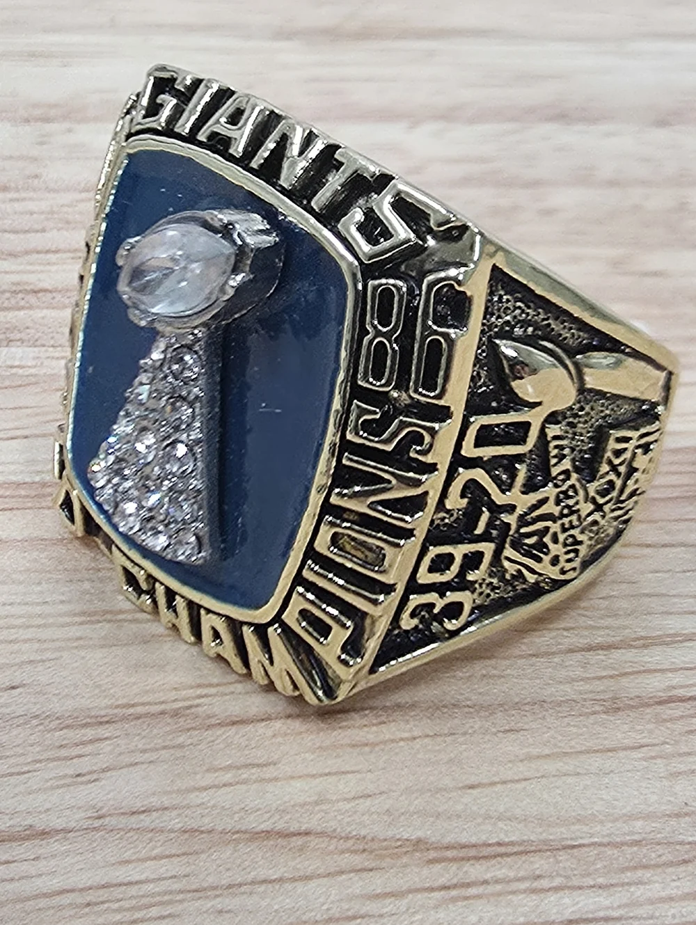 New York Giants Championship Ring Size 12 Fan Edition 1990